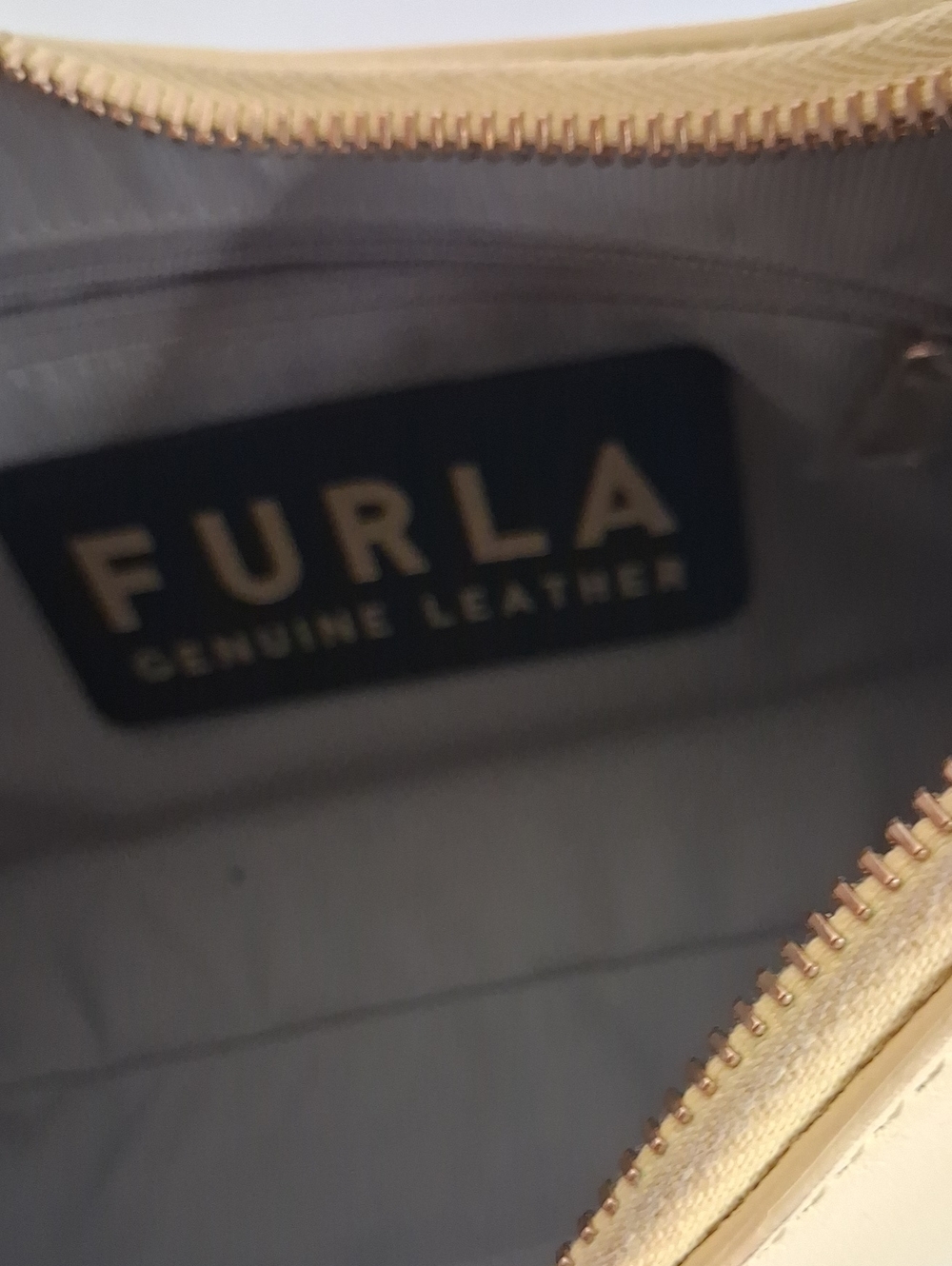 Furla Diamante Mini Yellow Shoulder Bag - Picture 6 of 8
